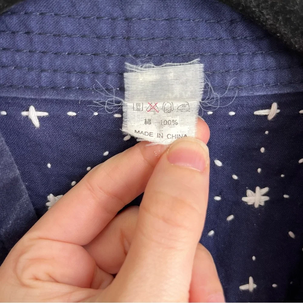 kiriko hand-stitched sashiko cotton haori jacket - Picture 3 of 14